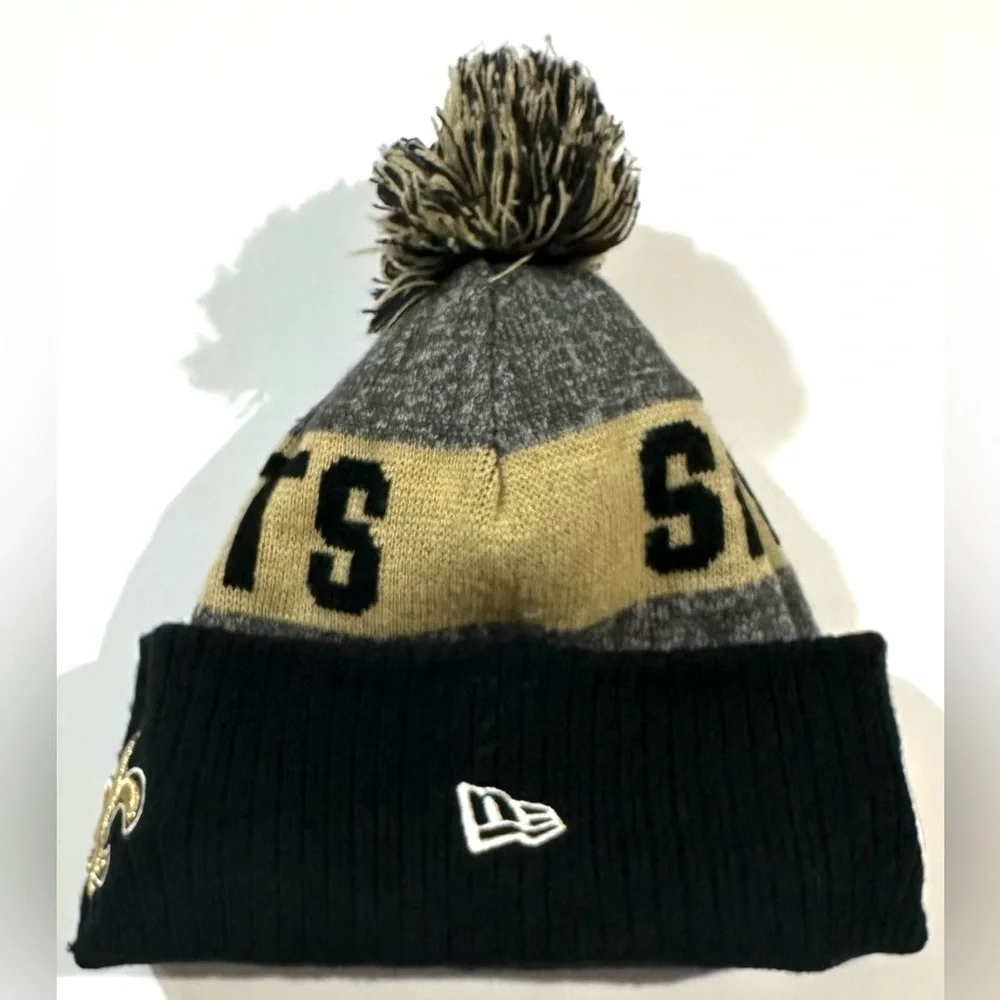 New Orleans Saints New Era NFL Beanie POM Knit Hat Youth Size Hat